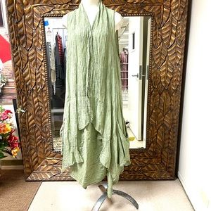 Luukaa Amanda green Duster top and Skirt